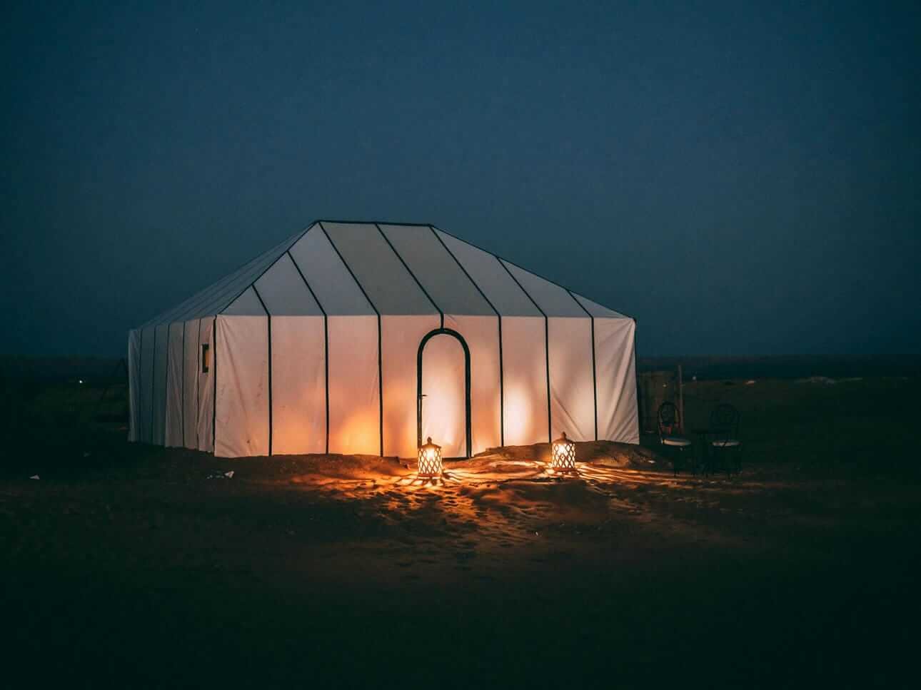 Desierto de Marruecos por la noche