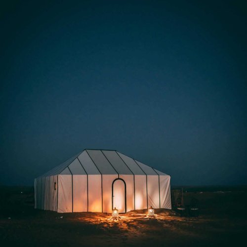 Desierto de Marruecos por la noche