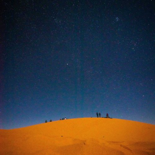 Desierto de Marruecos por la noche